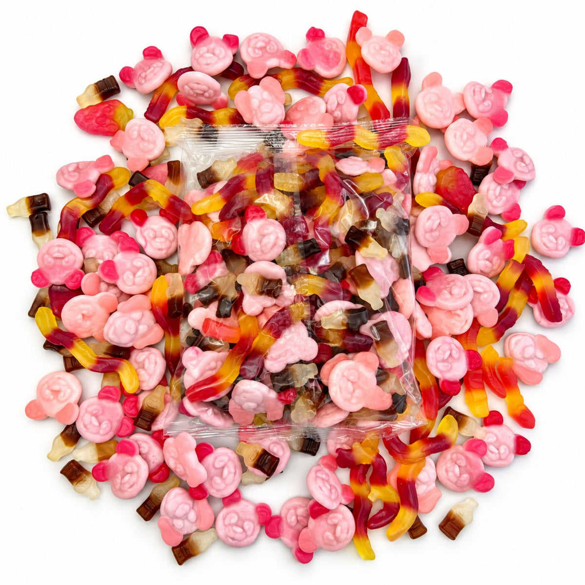 Mélange de bonbons mystères