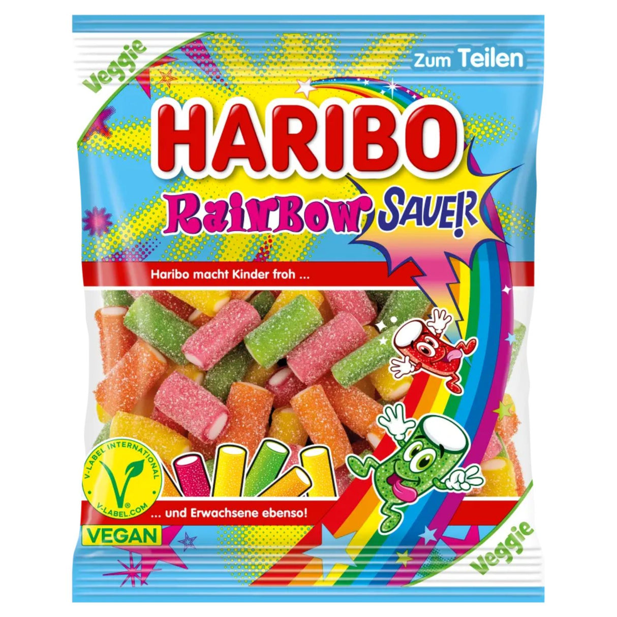 Haribo Rainbow Zour Végétarien 160g