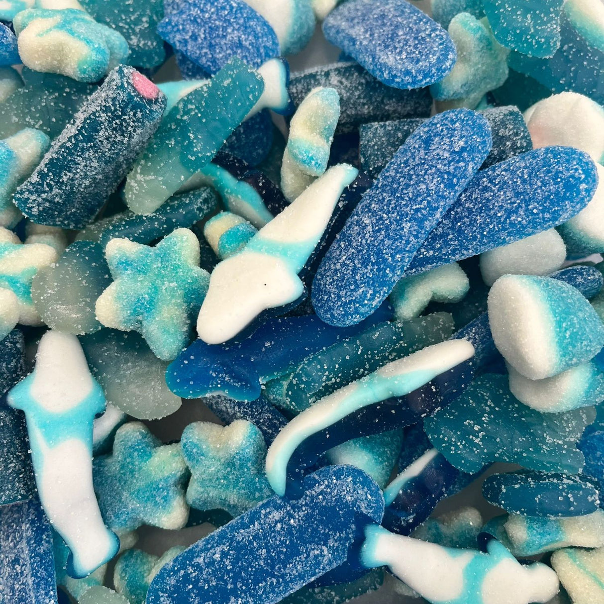 Mélange bleu océan sucré et acidulé