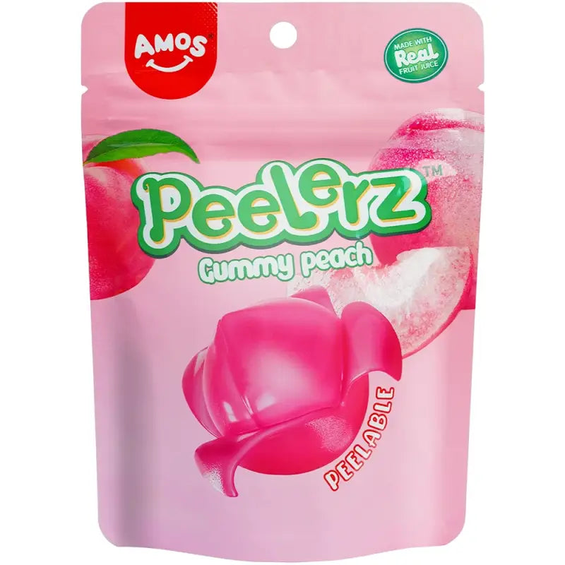 Bonbons gélifiés à la pêche Amos Peelerz 80 g