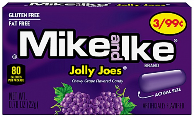Mike et Ike Jolly Joes 22 g