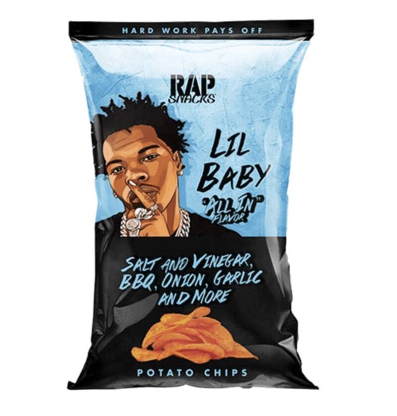RAP SNACKS LIL BABY ALL IN FLAVOR 12x71g À consommer de préférence avant 09-2025