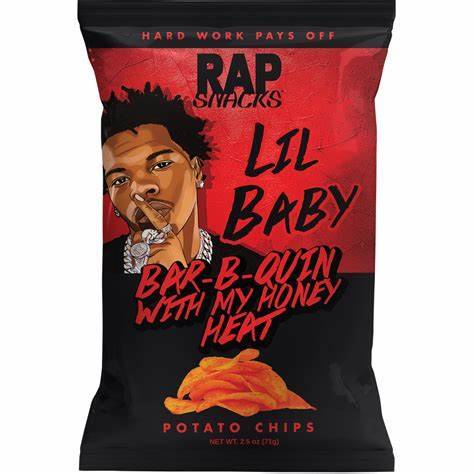 RAP SNACKS LIL BABY AVEC CHALEUR AU MIEL 12x71g À consommer de préférence avant 09-2025