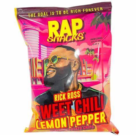 RAP SNACKS RICK ROSS SWEET CHILLI 12x71g À consommer de préférence avant 09-2025