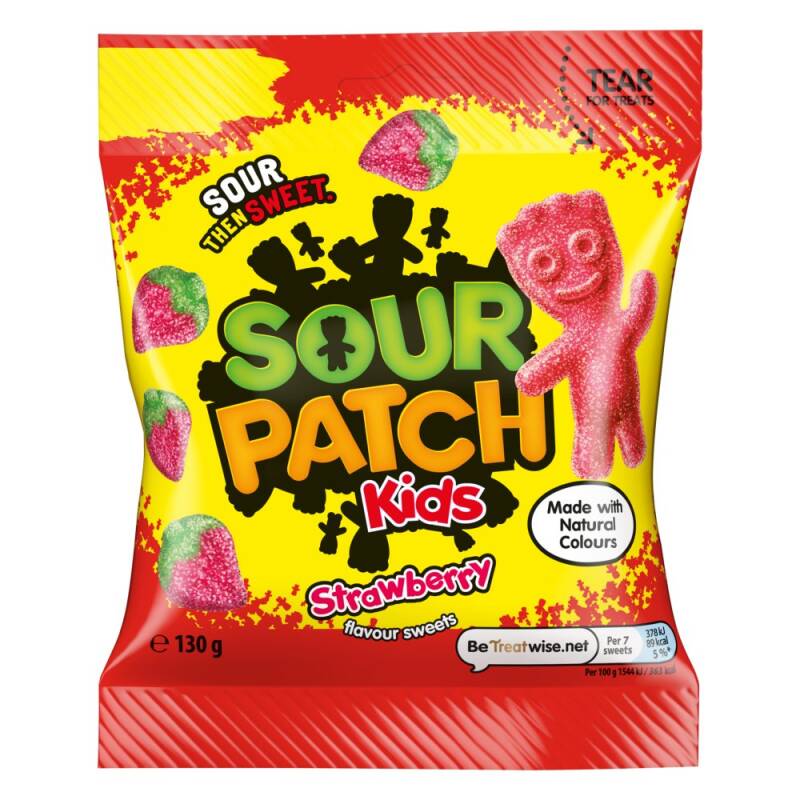 Sour Patch Kids Fraise 10x130g