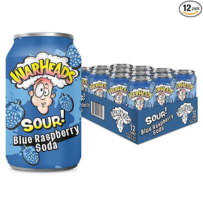 Warheads Sour Blue Raspberry 12x355ml