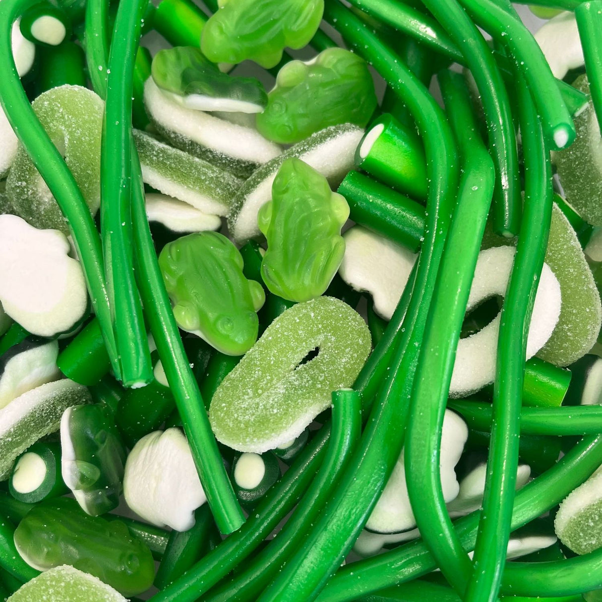 Mélange explosif vert aigre-doux