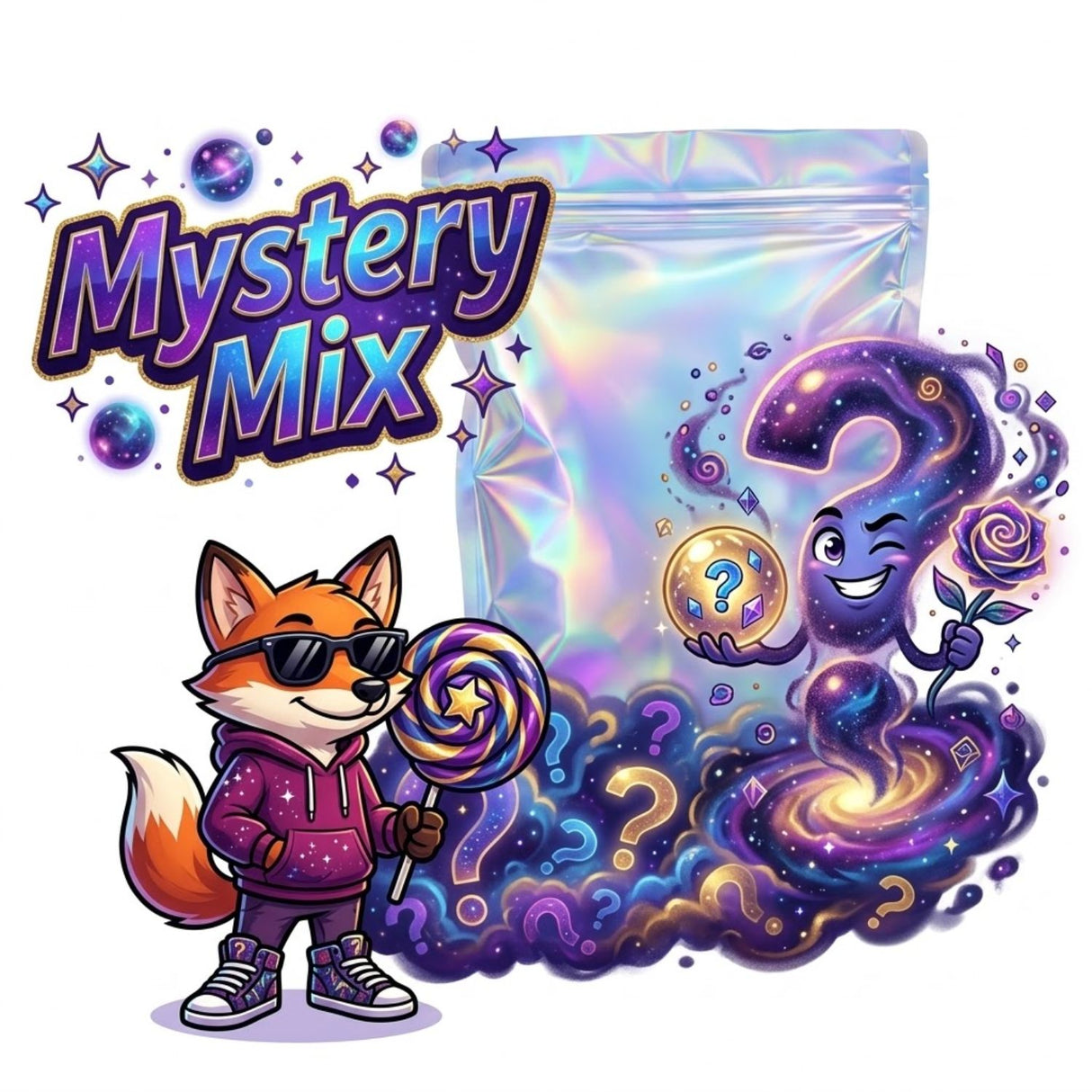 Mélange de bonbons mystères