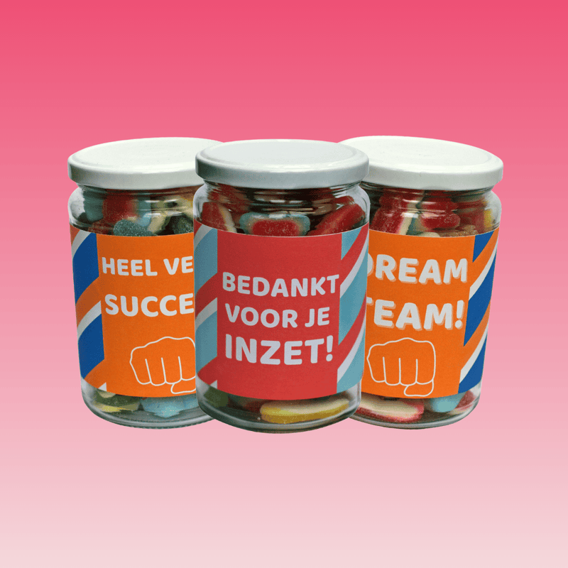 Snoeppot cadeau voor collega's | Uniek & lekker cadeau voor collega's