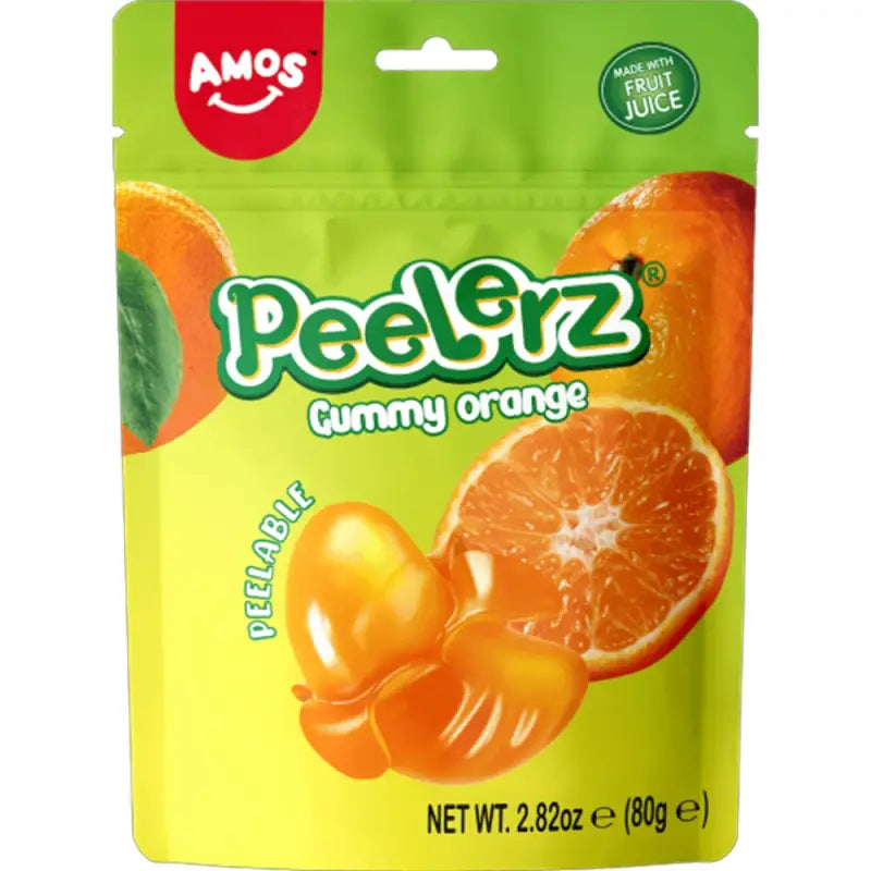 Bonbons gélifiés à l'orange Amos Peelerz 80 g