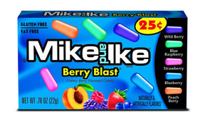 Mike and Ike Berry Blast Amerikaans snoep verpakking, kleurrijk fruit, berry smaken, ThiesCandyz