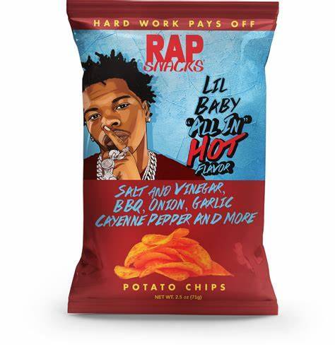 RAP SNACKS LIL BABY ALL IN HOT 12x71g À consommer de préférence avant 09-2025