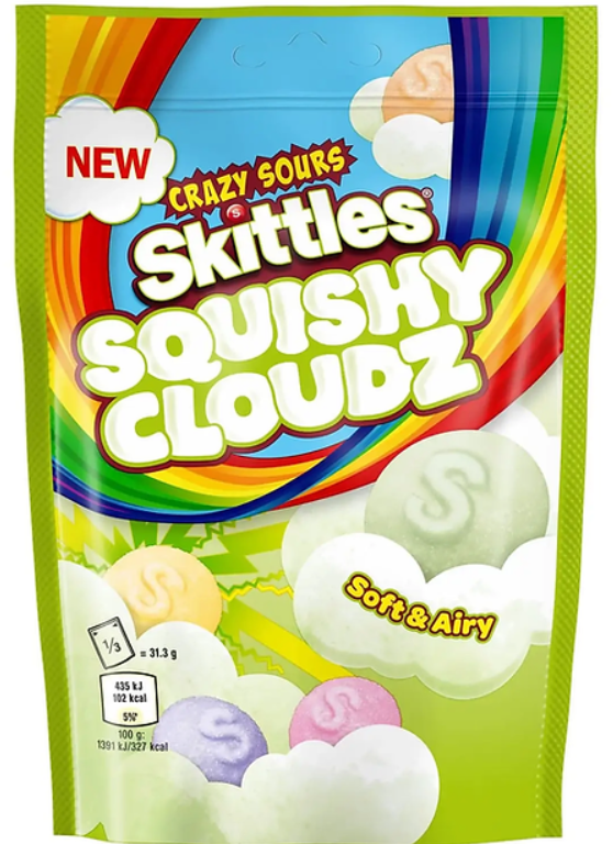 Skittles Squishy Cloudz Crazy Sours 94 g